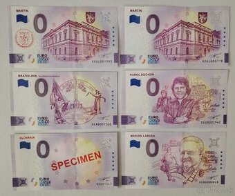 0€ / 0 euro suvenírová bankovka SK