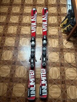 Lyže Volkl Unlimited a lyžiarky Rossignol Elite