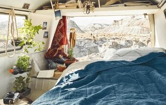 Ikea gulved ľanový posteľný prehoz 270cmx260cm - 1