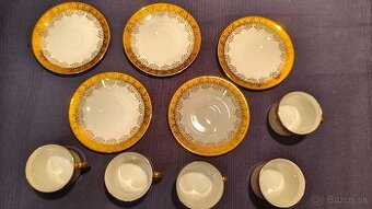 Starožitné porcelánové šálky a podšálky JSK Stružná