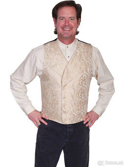 Florentine - elegantná pánska vesta - prírodná - 1