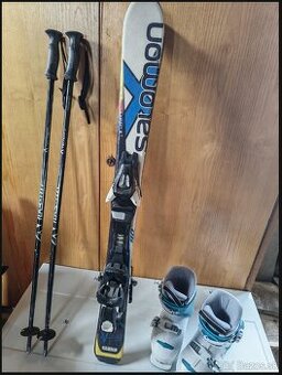 Detské lyže 90cm a lyžiarky Mondo 170 + palicky