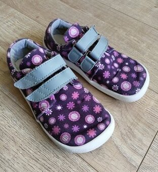 Barfoot textilné tenisky Beda - Violet flower veľ. 30