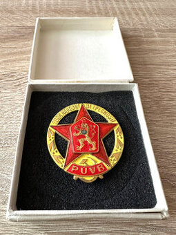 ZNB VB pohotovostní útvar ČSSR odznak mosazný žlutý