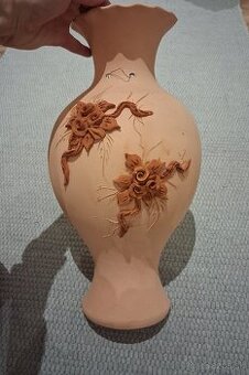 Hlinená dekorácia na stenu - polváza