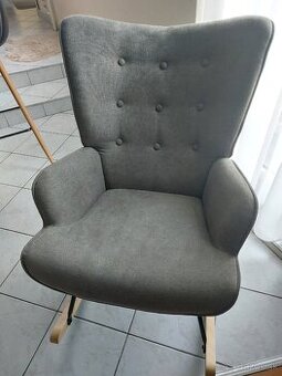 Hojdacie kreslo šedé Sconto