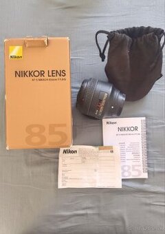 Nikon Nikkor 85mm, f 1.8 G