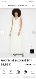 Tehotenské - materské svadobné šaty z Bonprix