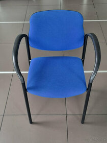 Modré stoličky - kancelárske - 1