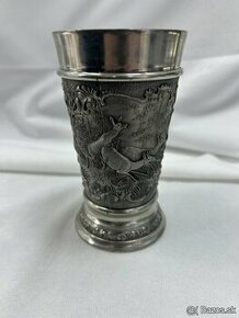 Staré Cín poľovnícky motív pohár na vodu