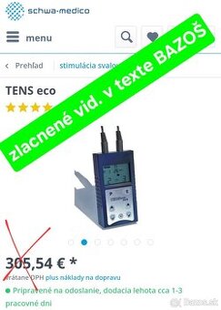 TENS eco 2-kanálový elektrický stimulačný prístroj