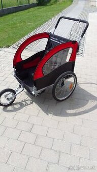 Príves za bicykel pre deti - dvojmiestny