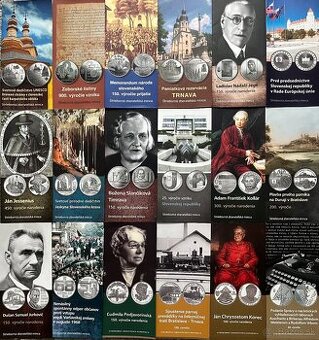 Informačný leták k strieborným zberateľským minciam SK/EN/DE