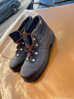 Francúzska kvalitná pracovná kožená obuv,nové velkost43
