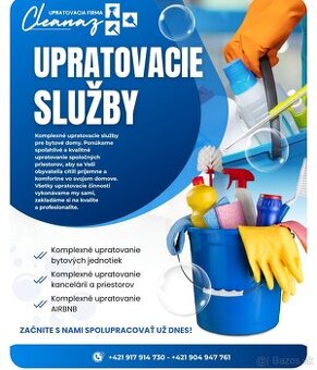 Ponúkame upratovacie služby