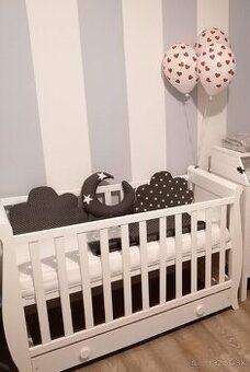 Detská postieľka 120x60 s úložným priestorom