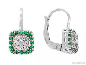 NOVÉ Skutočne krásne, netradičné náušnice z bieleho zlata - 1