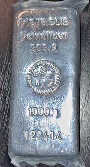 investičné striebro 1 kg tehlička