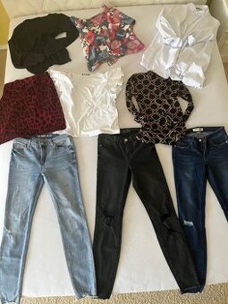 Mix dámskeho oblečenia - stav ako nové S