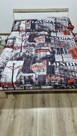 140x200 posteľ + matrac + prikrývka London