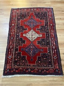 Hrubý ručne viazaný vlnený koberec Senneh, 205x133