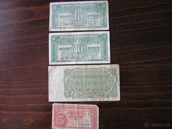 ČESKOSLOVENSKÉ BANKOVKY:1945-1961