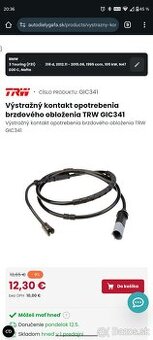 BMW výstražný kontakt opotrebovania