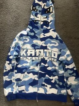 Kanto Starter Hoodie Camo Blue – S