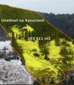 Na predaj výnimočná usadlosť na Kysuciach, 20 hektárov
