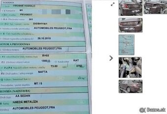 predám PREVODOVKA PEUGEOT 301 1.6 HDI 2015 MOTOR BH02, DVERE