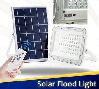 LED reflektor lampa 100W so samostatným solárnym panelom