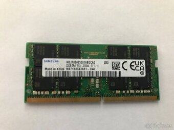 So-dimm ram SAMSUNG 32 GB DDR4-3200 mhz.