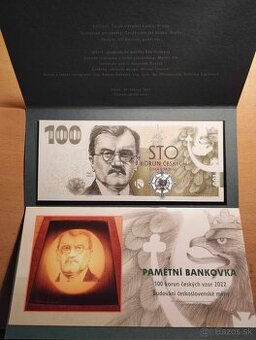 100kč Pamätnu bankovku Karol Engliš 2022