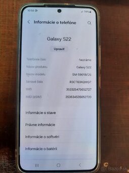 Samsung S22+ obal