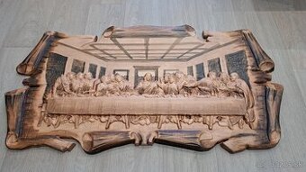 Predam obraz posledná večera ako na papiri 10 x 55 cm