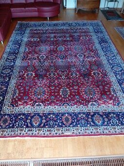 AKCIA🌟Majestátny ručne viazaný hodvábny Isfahan 4,1×3,1 m🌟