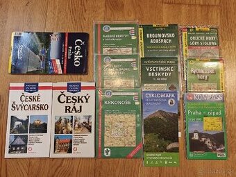 Turistické mapy /sprievodca  Čiech