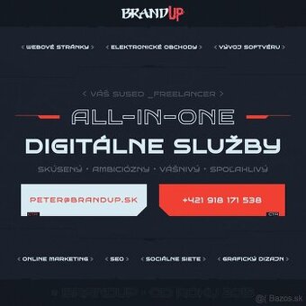 Webstránky a e-shopy, marketing, grafika, SEO – Freelancer