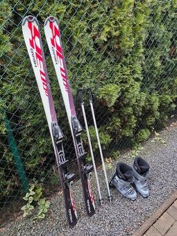 Predám lyžiarsky set: Lyže HEAD + Lyžiarky NORDICA + Palice - 1