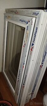 Nove plastové okna 2ks, 4-komorové, 900 x 600 x 60 mm, Ľ