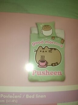 Obliečky Pusheen zelene