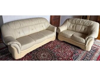 Luxusní kožená sedací souprava 3+2, 3218