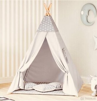 Detsky bezovy stan teepee