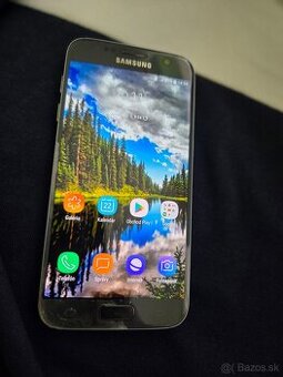 Samsung S7 čierny používaný plné funkčný trochu dole pri dis