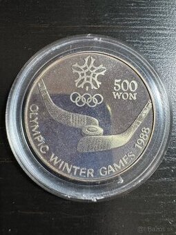 Predam Korea-North 500 Won KM# 16 1988 Proof strieborna minc