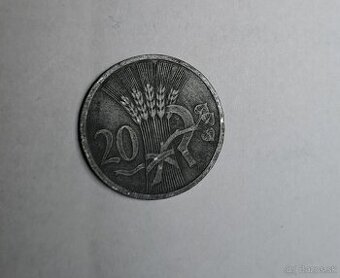 20 halier 1944 Protektorátu