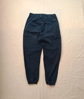 Carhartt cargo jogger tmavosivé washed black cargo nohavice