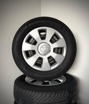 Disky 5x100 14”, puklice +zimne pneu na dojazdenie