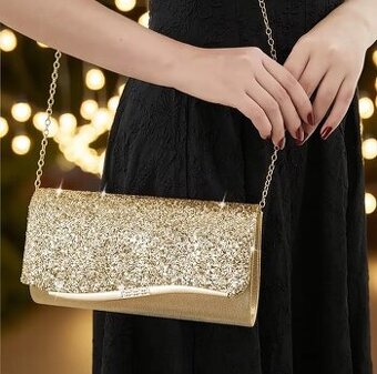 Zlatá spoločenská kabelka - 1