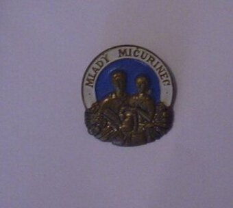 smaltový ozdnak Mladý Mičurinec